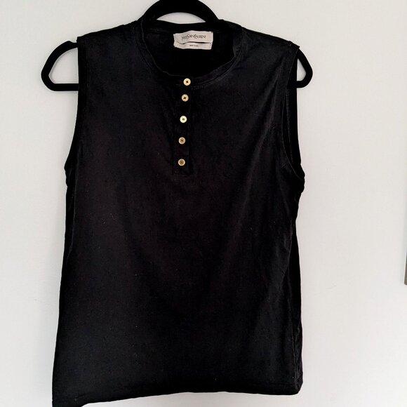 Yves Saint Laurent Black Tank Top (like new!) - Picture 1 of 4